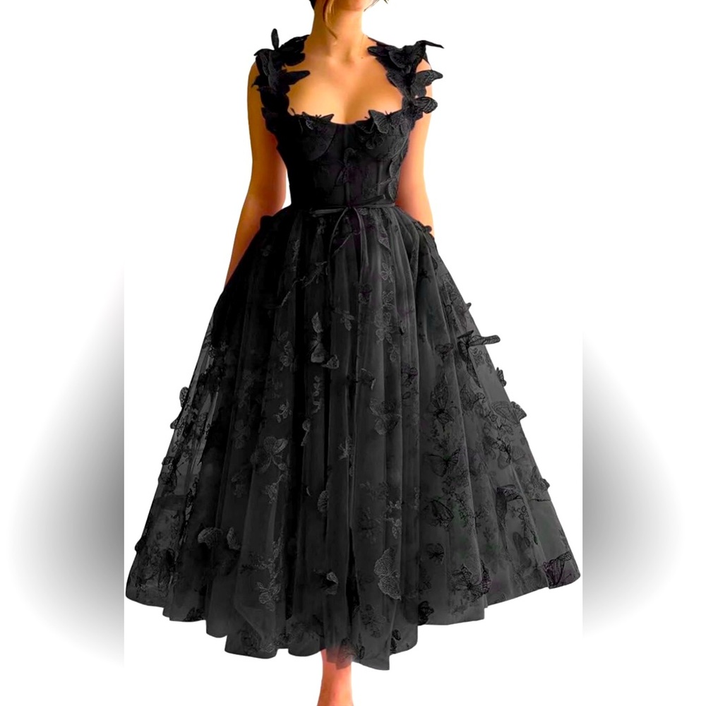 Lace Butterfly Corset Dress